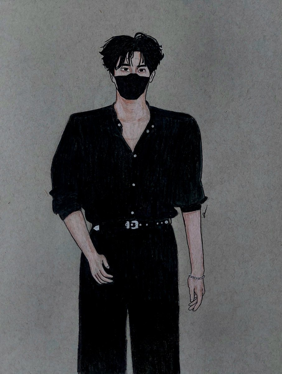 1996_s__'s tweet photo. Black lover 🦊🦊#sketch #zhanxuan #zc #ZhanCheng99 #drawing https://t.co/XLm9G6Wknu