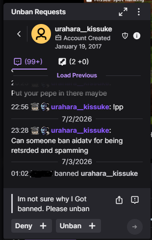 jokertarded's tweet photo. @Gorgc @AwJaros31989 are you ok? the mods even decided to ban a 81 month sub because he was rude in YOUR chat.

here's a few more examples https://t.co/6CKFSj9jIJ