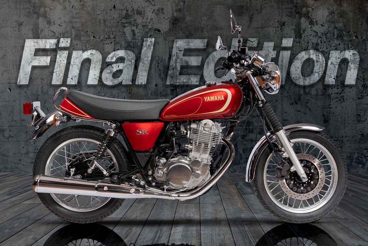 motospo_'s tweet photo. 生産終了してなかったの?! ヤマハSR400に「ファイナル リミテッドエディション」が登場！ 限定700台のシン・最終モデル【海外】
https://t.co/0EOANUr4LZ

ヤマハは3月末、タイで「SR400」の最終限定モデルを発表した。昨年登場のファイナルエディションに続く「ファイナルリミテッドエディション」と名付けられ、これが本当の世界で最後の700台ということになる。