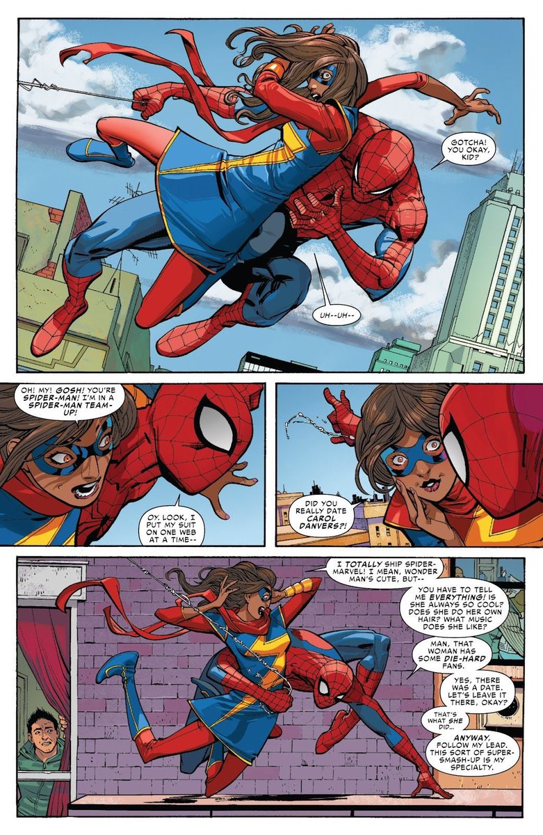 buck_Comx's tweet photo. @NoctisL95760267 @WingsOfFrdm Kamala’s favorite Ship for Carol, Is Spidey lol https://t.co/z90tegY74e