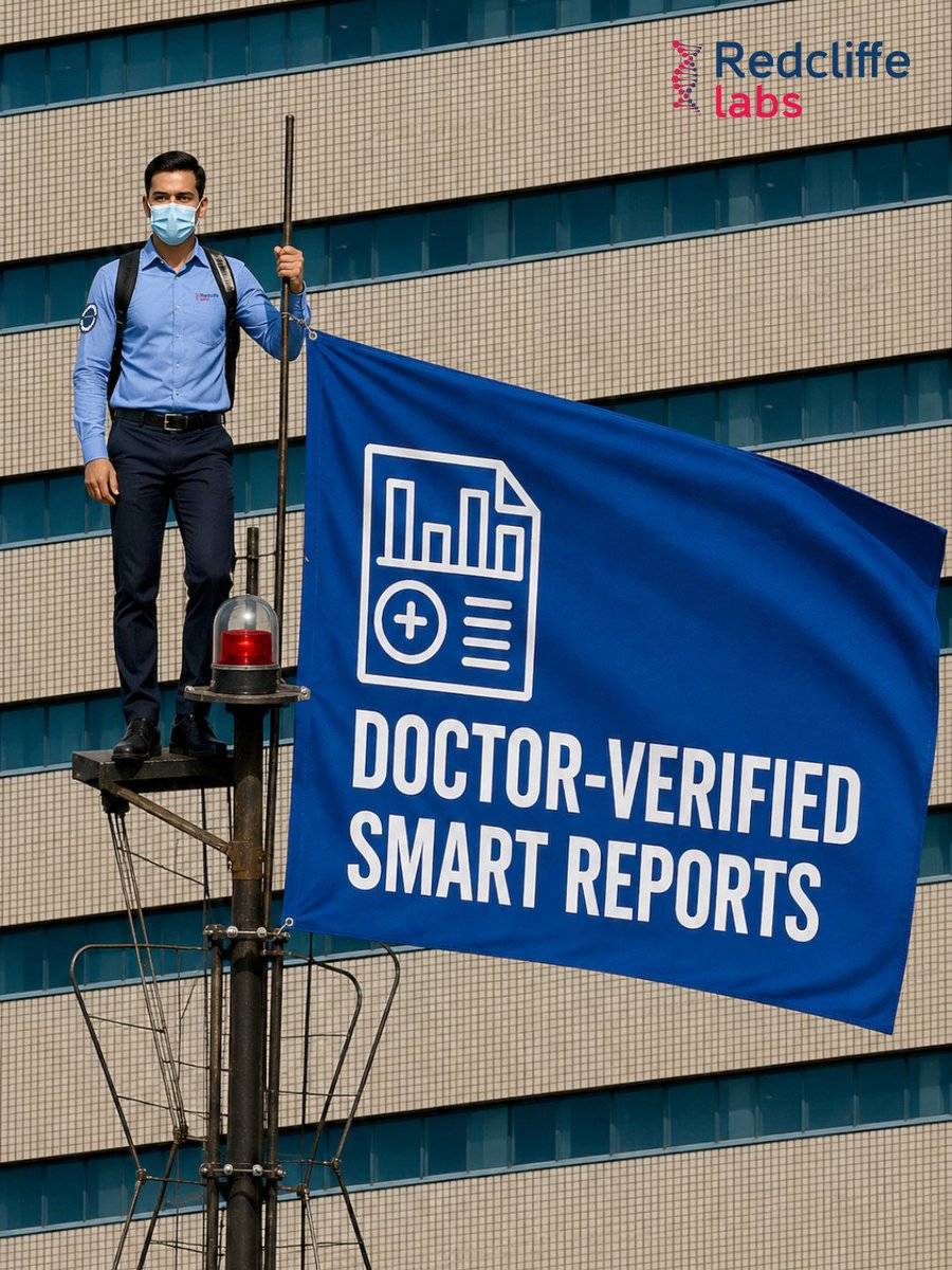 redcliffelab's tweet photo. With Redcliffe Labs, you're not just booking a test you get a complete health support system:
✅ Doctor-verified smart reports
👨⚕️ Expert consultation
🤖 24/7 AI health assistance
🥗 Personalized diet plan
#RedcliffeLabs #HealthCheckup #PreventiveHealthcare #SmartHealth #trending https://t.co/lixwczLZfg