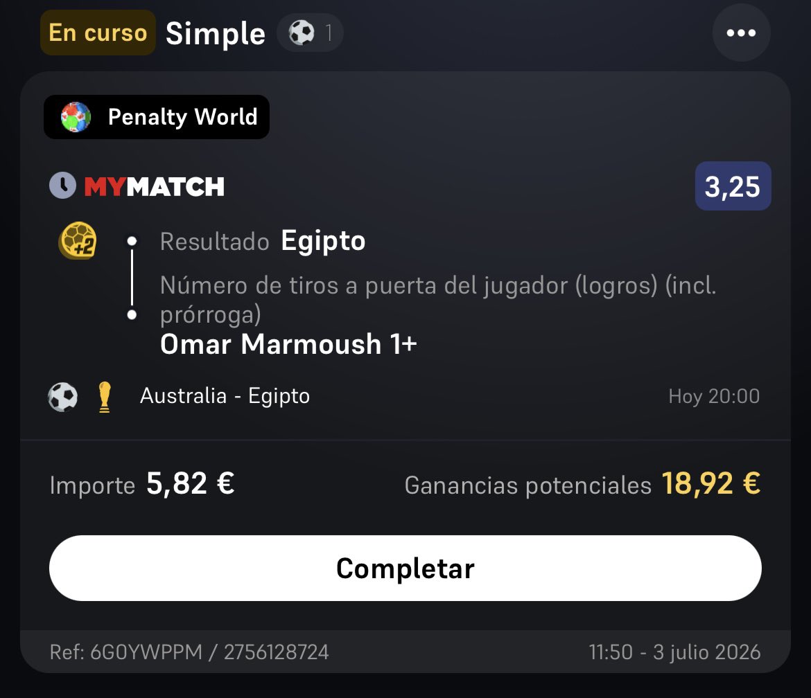 verticeplus90's tweet photo. Penalty World de @WinamaxDeportes😏

Llevamos +60€ en freebets  jugando únicamente los penaltis de 10€.

A ver si hoy reparte algo mas winamax.

Hoy vamos con estas oportunidades. https://t.co/2tAOHrbg43