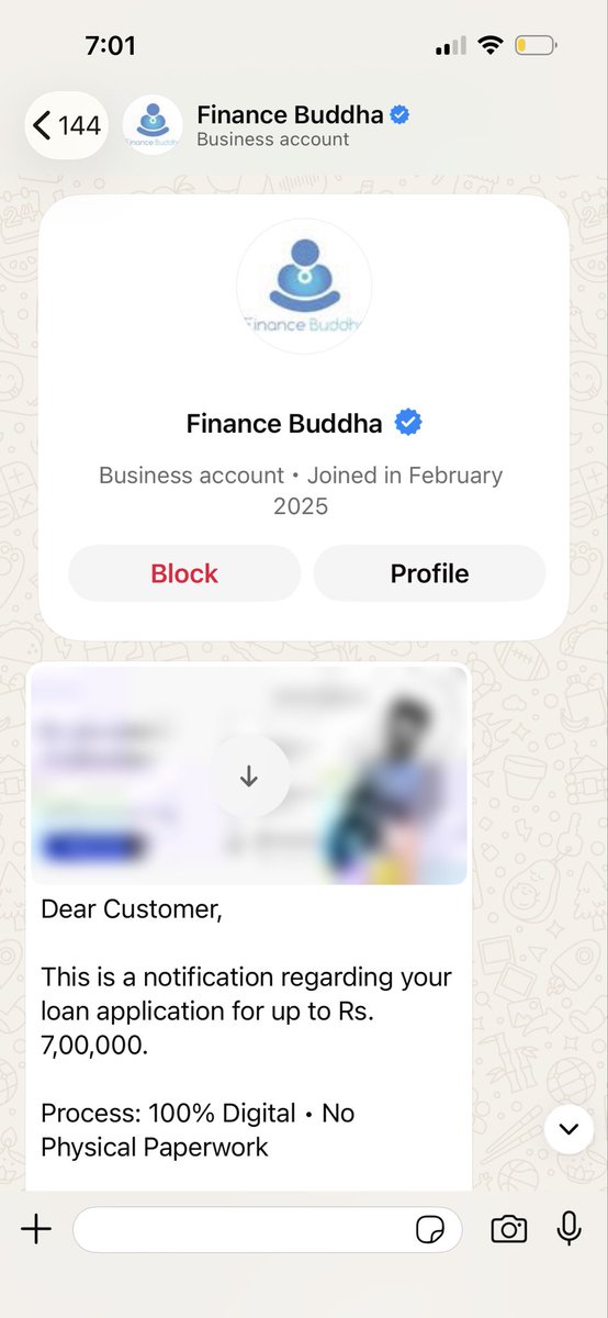 kul1980's tweet photo. @FinanceBuddha @rbi @CyberCrimeshyd 
FinanceBuddha Why you people keep reaching out despite blocking several time
I see every time some new no opens application 
I never reachout for any loans
What gives you right to do so? https://t.co/9ilvxoDRIj