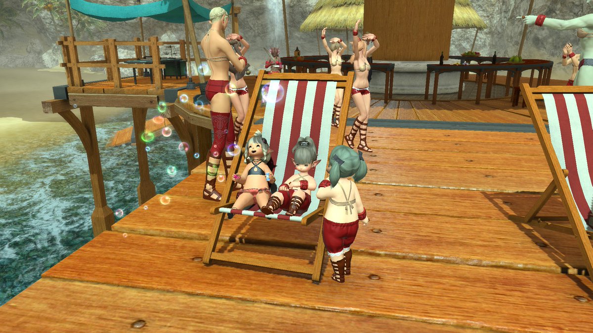PixieLuna445's tweet photo. Summer's here ⛱️

#FFXIV | #FF14 | #lalafell | #gpose https://t.co/K3aa2JV8Q2