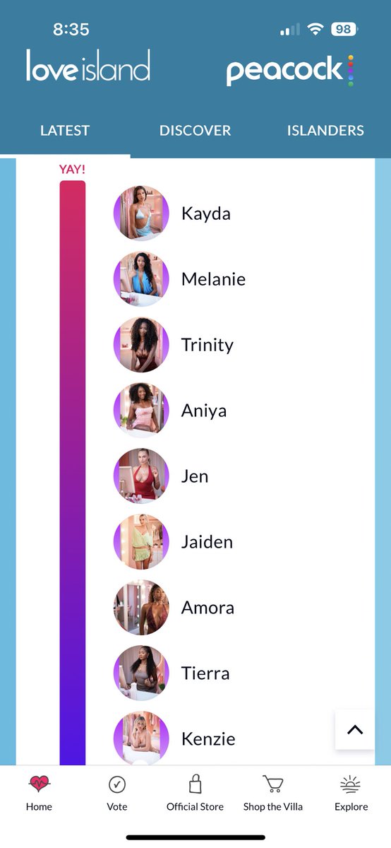 skylarrsheaa's tweet photo. The question was “who’s MVP if movie night” how tf did yall vote Kayda when she hasn’t actually stood 10 toes on ANY of her feelings just lets Zach get away with everything?? #loveislandusa https://t.co/k3gQ79IBVU