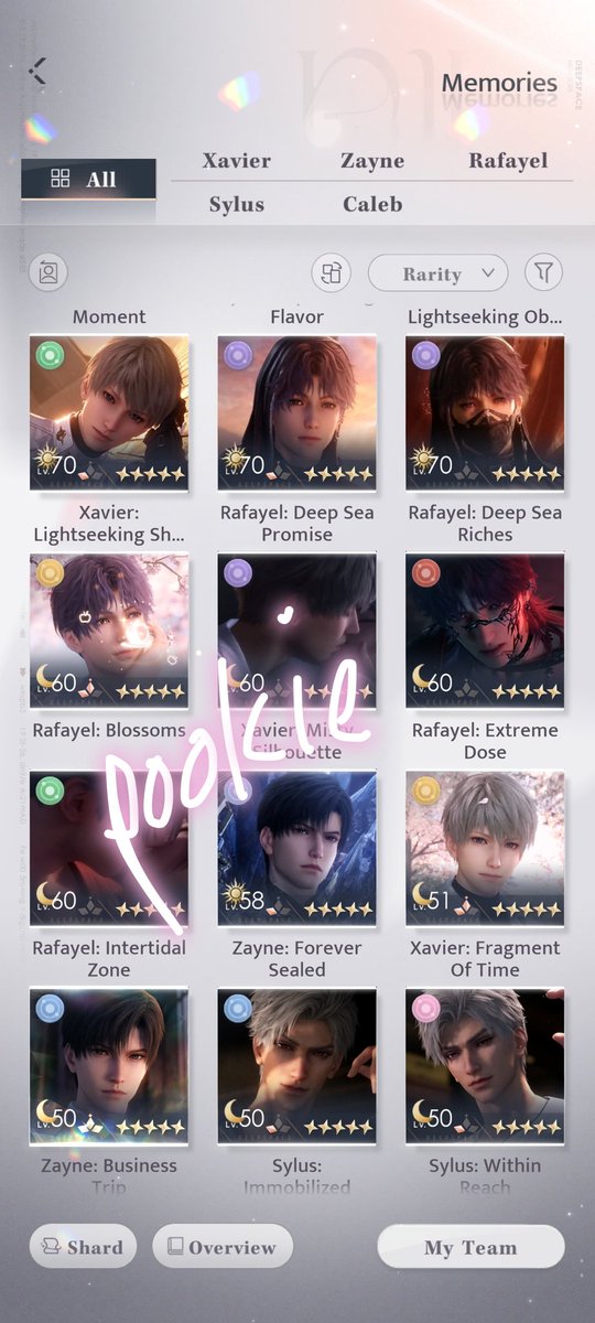 mimipompim's tweet photo. #WTS #LOVEANDDEEPSPACE ACC FOR 800.000 RP/IDR 
DM FOR MORE INFO 
F2P ACC
PERSONAL ACC
HAVE CALEB 2ND AND 3RD MYTH
HAVE RAFAYEL 3RD MYTH
HAVE ALL STANDARD MYTH
KALAU MINAT DM YA https://t.co/imZUmlPoeQ