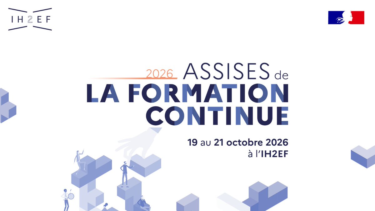 Ih2ef's tweet photo. L'@Ih2ef et ses partenaires organisent les Assises de la formation continue, évènement triennal dont l'édition 2026 aura pour thème :
"Donner du sens à la formation continue des cadres : enjeux et perspectives"
🗓️ 19-21 octobre 2026
🔗 Inscriptions : https://t.co/EWMSyVUTpQ