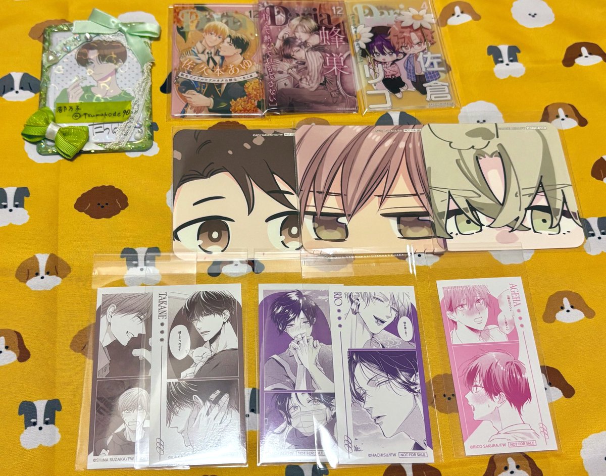 Tsumakode90's tweet photo. 【交換】Daria ダリア SMILE BASE CAFE スマイルベースカフェ アクリルカード コースター 特典

譲  画像1枚目

求  アクカ、コースター :はかた先生
      特典:はかた先生、有馬先生

アクカは3点纏めての交換優先。蜂巣先生特典は有馬先生含め交換くださる方優先🙇‍♀️
都内、横浜手渡し、郵送可。 https://t.co/ZGEZWHu0h1