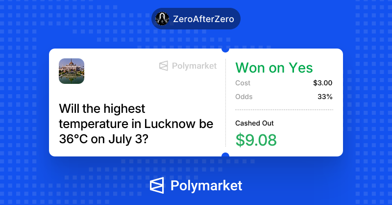 aachintya007's tweet photo. I just won on @Polymarket. https://t.co/msB9pmelkg https://t.co/YzRs7O9QNS
