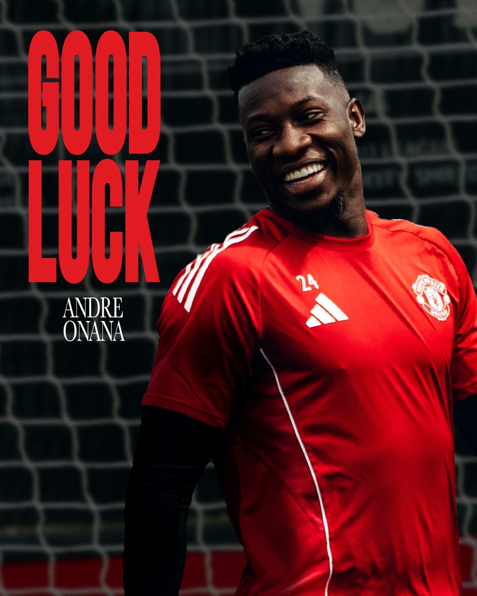ManUtd's tweet photo. Best of luck for the 2026/27 season, @AndreyOnana! 🇹🇷
