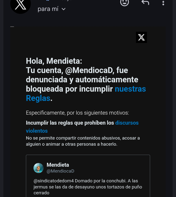 MendiocaD's tweet photo. @julianr01592303 @VoxedPosting Que se yo flaco, vengo de una denuncia y estoy paranoico https://t.co/9jDiFDLTdH