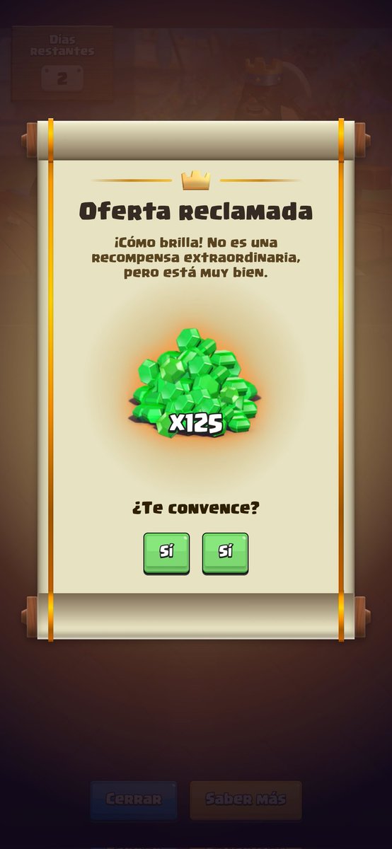 crisrobgame's tweet photo. @ClashRoyale Esto recibió todo el tiempo https://t.co/BOX3DMF0UA