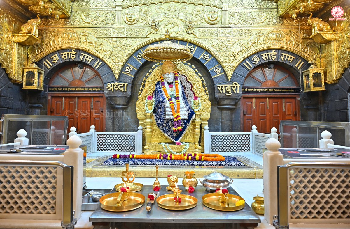 SSSTShirdi's tweet photo. *!! ॐ साई राम !!*
*श्री साईबाबा संस्थान विश्वस्त व्यवस्था,शिर्डी*
*!! ॐ Sai Ram !!*
*Shri Saibaba Sansthan Trust, Shirdi*
≈≈≈≈≈≈≈≈≈≈≈≈≈≈≈≈≈ 
*आरती :-धुपारती*
*शुक्रवार ०३ जुलै २०२६*  
*Aarti :-Dhooparti*
*Friday 03 July 2026* https://t.co/be1ej0ActV