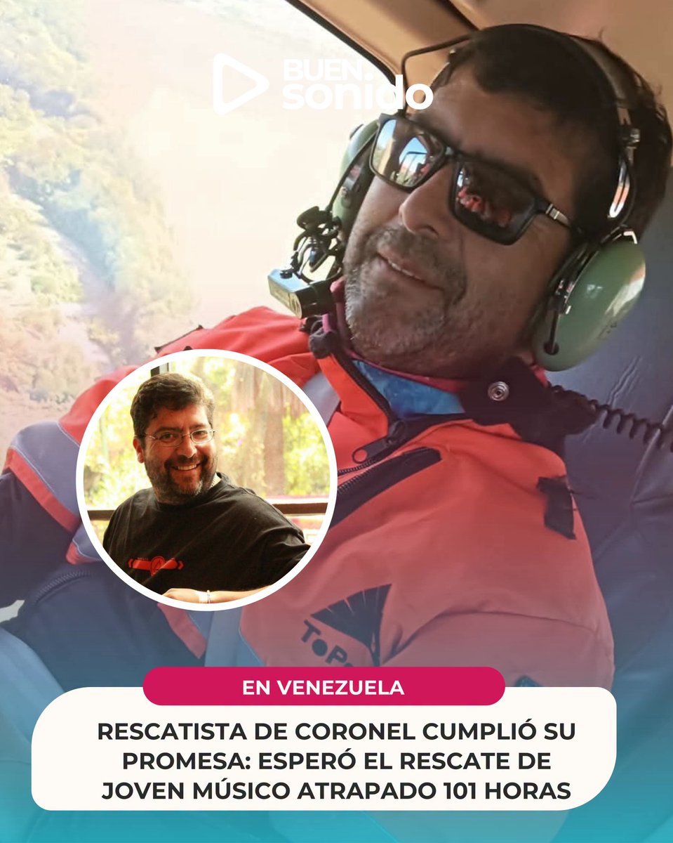 ElaFerris's tweet photo. El rescatista coronelino Juan Marcelo Venegas, integrante de la Brigada Internacional Topos Chilenos, fue uno de los protagonistas del rescate de Aarón Candillo, el joven músico venezolano de 21 años que logró sobrevivir 101 horas atrapado bajo los escombros tras los terremotos que afectaron a Venezuela.

Mientras los equipos trabajaban para abrir un acceso seguro, Venegas mantuvo contacto permanente con el joven, entregándole agua, una ampolleta térmica para iluminarse y, sobre todo, acompañándolo con conversación durante las largas horas de espera.

El voluntario aseguró que la conexión que se generó entre ambos fue única y que, pese a haber terminado su turno y tener su uniforme destruido, decidió quedarse hasta verlo salir con vida.

“Le hice una promesa: lo voy a esperar hasta que salga, para que sienta que no fue una víctima más”, relató el rescatista de Coronel.

Tras el exitoso rescate, Venegas destacó la fortaleza del joven y dejó una reflexión que marcó la jornada: “Espero que esto aporte a la sociedad, porque hay más gente buena que mala en este mundo.”