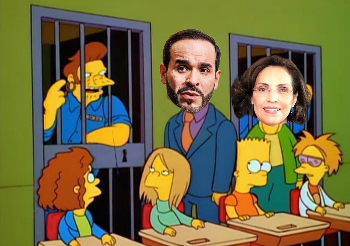 taltalivan's tweet photo. Viviane Morales y Abelardo implementando el nuevo modelo educativo colombiano. La Mega Cárcel Educativa, en donde los estudiantes incrédulos serán transformados o tendrán paso directo a una condena ejemplar hasta ser purificados. https://t.co/uF8pbCrcRn