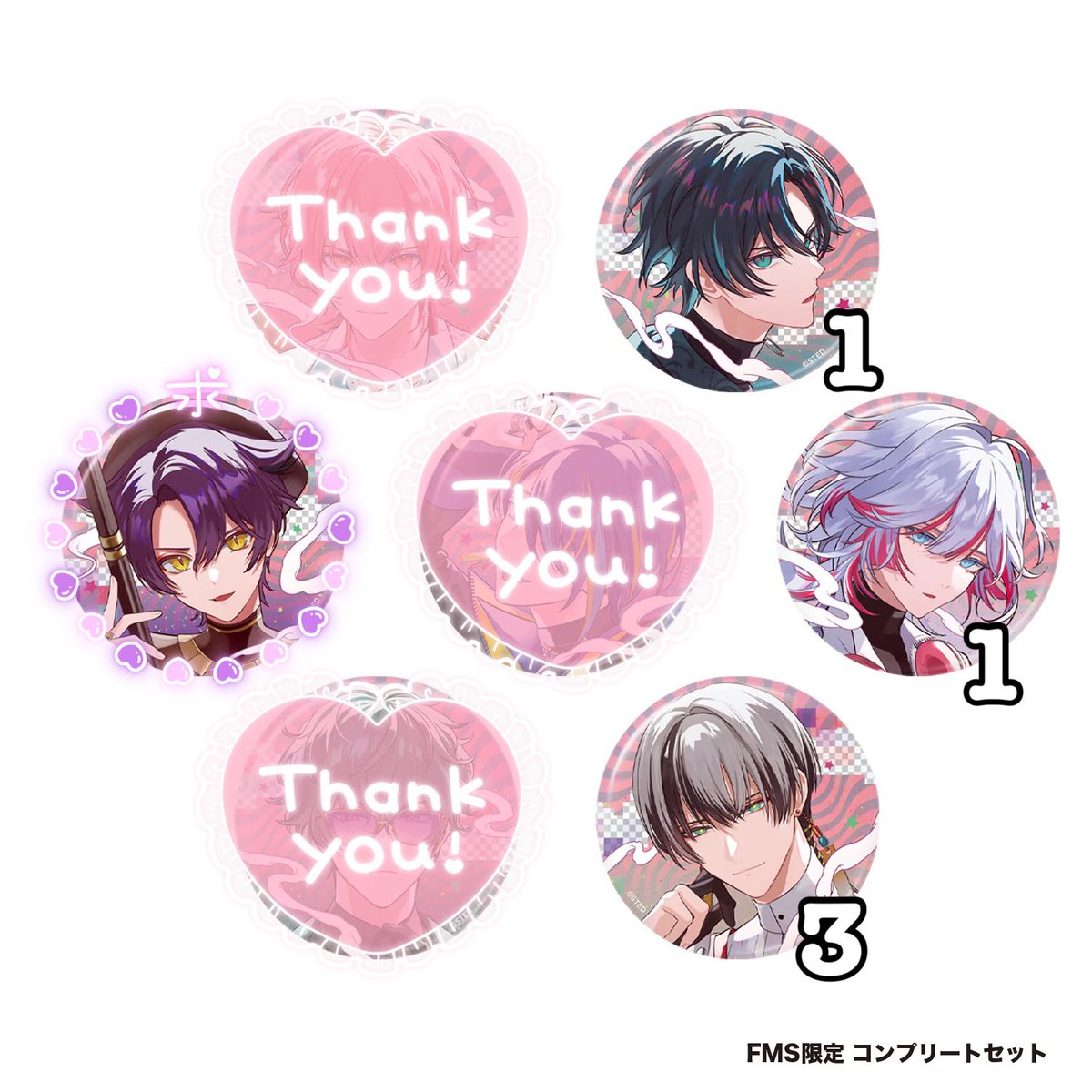 ammmm8_2's tweet photo. 【交換】STRANGE EDEN ストレンジエデン ストエデ 缶バッジ キービジュアル ver.

譲:孝星1、鱗1、桜仁3
求:真夜

*コンプリートセット×3予約済
*郵送にて

よろしくお願いいたします。 https://t.co/7KlBwde9sh