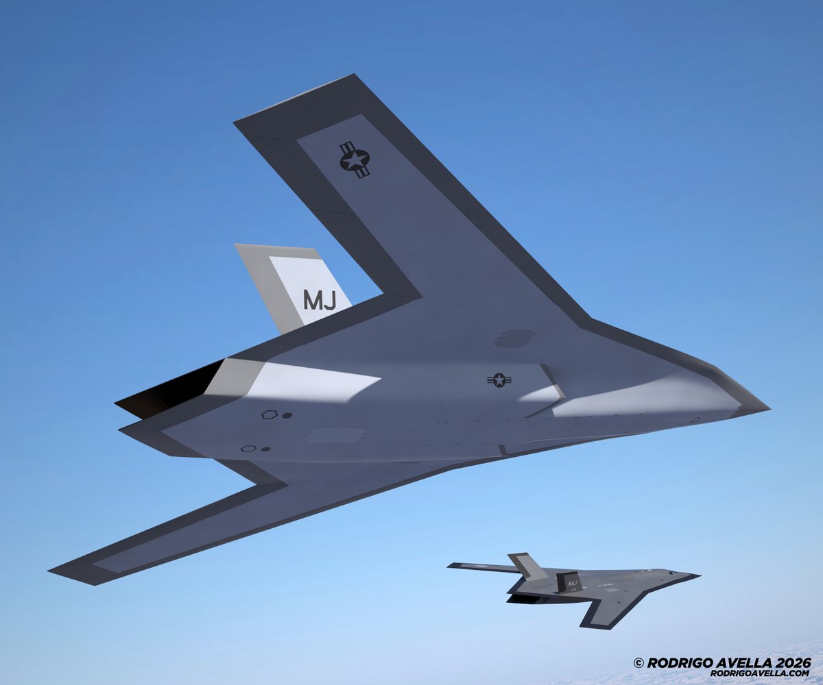 rodrigoavella's tweet photo. Heavy supersonic bomber concept
#B21 #B2 #raider #spirit #B1 #sixthgenerationfighter #fx #faxx #ngad #conceptaircraft #usa #aviation #airforce #usaf #navy #fighter #fighterjet #jet #jetfighter #supersonic #stealth #concept #sixthgeneration #uav #ucav #drone #F47 #Boeing https://t.co/1p2OHkPEiT