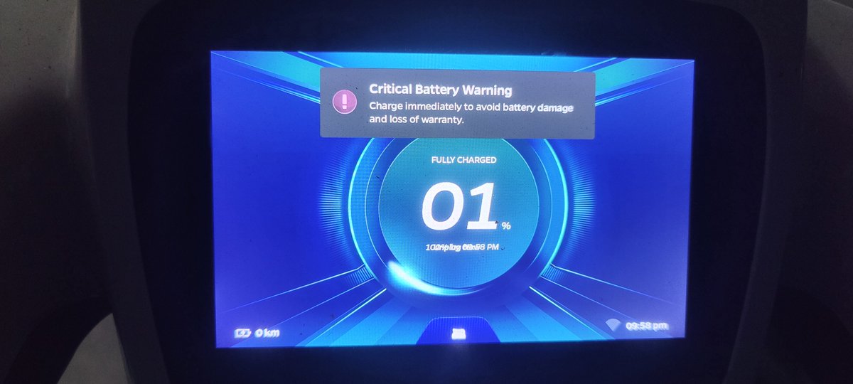imran_atta80250's tweet photo. This Is Only Possible For Ola... As 1% and 0 Kms Fully Charged... Charging Complete 1%.
Wooooooooooowwwwww
But Ola Have Solution Since 8 Months And Also After That.
@OlaElectric @bhash @nitin_gadkari 
#olascam #worstevever #garbage https://t.co/JYtm9d0G1I