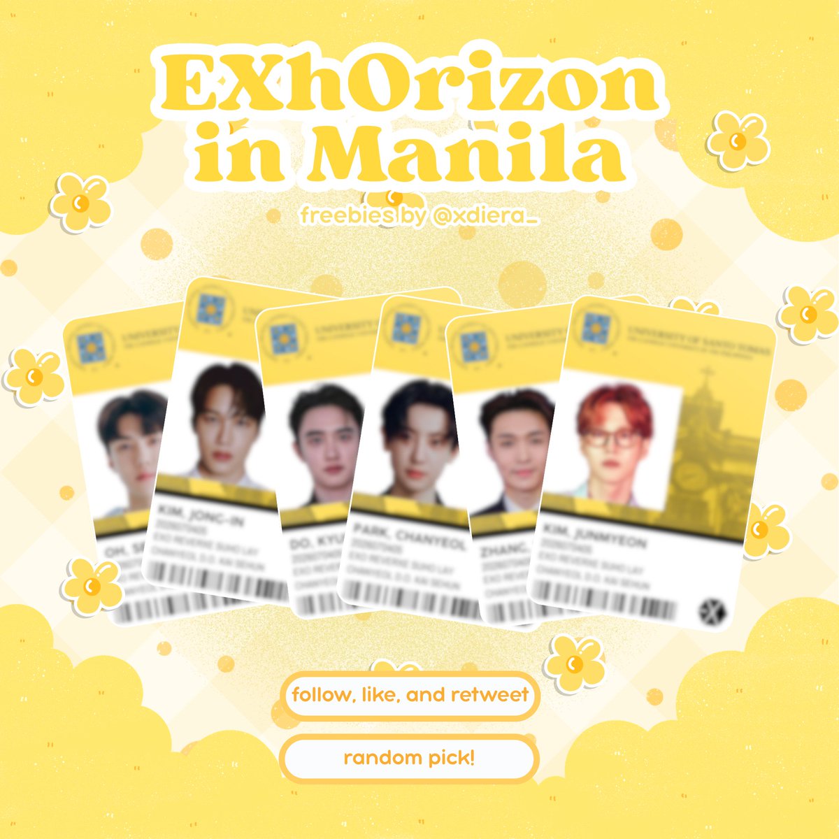 xdiera_'s tweet photo. 𝘚𝘰𝘳𝘪𝘫𝘪𝘭𝘦𝘰 𝘔𝘢𝘯𝘪𝘭𝘢! 𝘙𝘖𝘈𝘙!🐯
╰› #EXhOrizonInManila Freebies by @xdiera_

♡ rt and like this post
♡ limited quantity; 1:1 ratio
♡ say hi on dday!

— July 4 &amp; 5, 2026
— MOA Arena

#EXO #엑소 @weareoneEXO #EXOPLANET #EXhOrizon https://t.co/dFhQtjMPH6