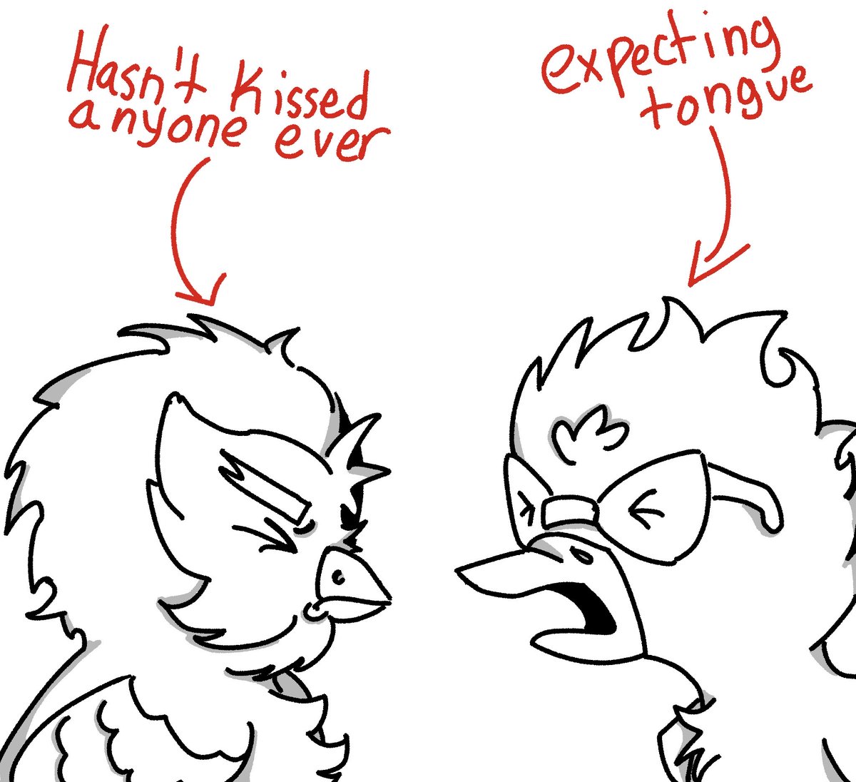 T0T4LLYHUM4N's tweet photo. bird guys #sovi #daukey #frousetwt #frouse #sovifanart #daukeyfanart https://t.co/Rqpz8kktLg