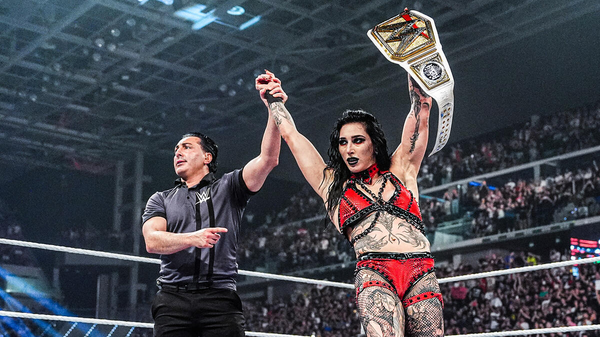 WrestleFeatures's tweet photo. Rhea Ripley was planned to face either Jacy Jayne OR Alexa Bliss at SummerSlam next month.

(WON) https://t.co/N9wRDtANsH