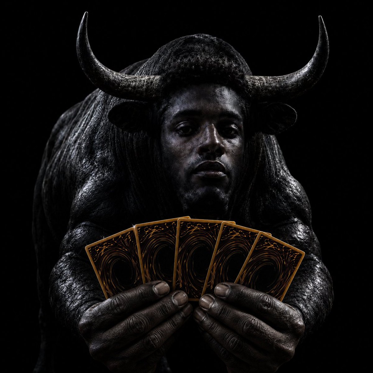 MaxxingPegasus's tweet photo. ⚫🐂 A NEW CHALLENGER TAKES THE THRONE.

THE BLACK BULL — the strongest duelist solana:57MCyWCoQFK2RezSw5j6cEVYA7pHQkVExc3kfGT5pump has ever faced.
80,000 Life Points. A deck bound by no banlist. A mind that never folds.
No one has beaten him. They say no one can.

Bring your own deck. Unseat the Bull. Walk away with a sealed pack — while they last.

The Shadow Realm awaits → https://t.co/jliVVGeQfl

— Maximillion Pegasus 👁