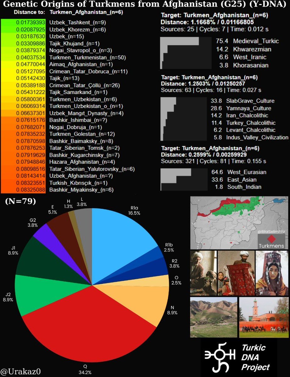 Urakaz0's tweet photo. Genetic Origins of Turkmens from Afghanistan (G25) (Y-DNA)   

 Database: https://t.co/CtosNQJ2Pd https://t.co/8tC1tBIcgA
