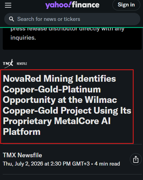 HalloMinam's tweet photo. I'M WATCHING $NRED FOR THE NEXT MAJOR RE-RATING

I think the market eventually rewards companies that keep executing, and NovaRed Mining continues doing exactly that

• 39,726 acres in one of Canada's most prospective copper belts
• 3 drill-ready targets before the next exploration campaign
• MetalCore analyzed 57 years of exploration history (1968-2025)
• AI integrated 10 mineral occurrences, 19 assessment reports, and 38 regional geochemical samples
• Dr. Olamide Oladeji joined to strengthen the AI platform before fall drilling

Most juniors are still searching for targets. NovaRed is preparing to test them. That's why my long-term target remains C$6+

Trade your own plan

$ISRG $META $MSTR