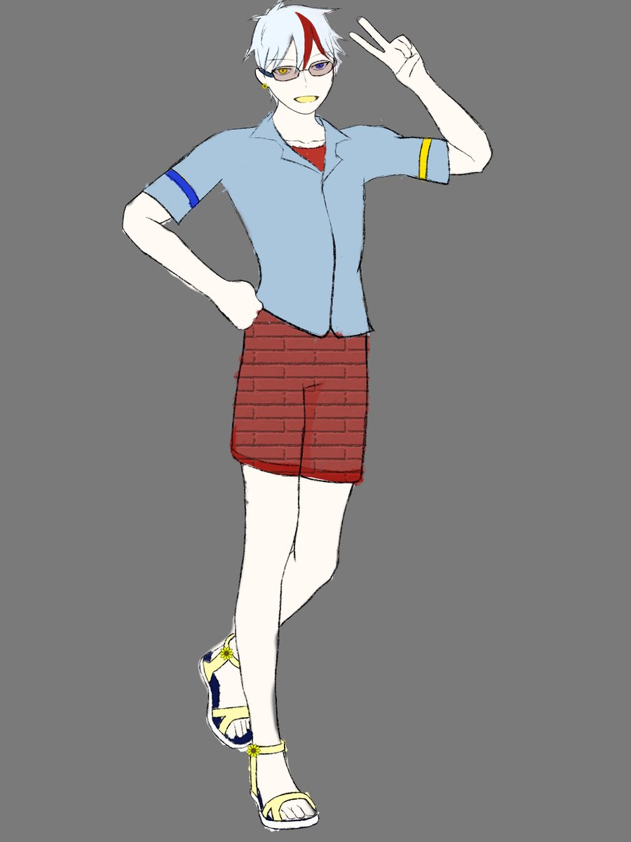 akanko04365's tweet photo. 下書き終わり　どこの市町村擬人化でしょうか https://t.co/gvdLrzX1Tc