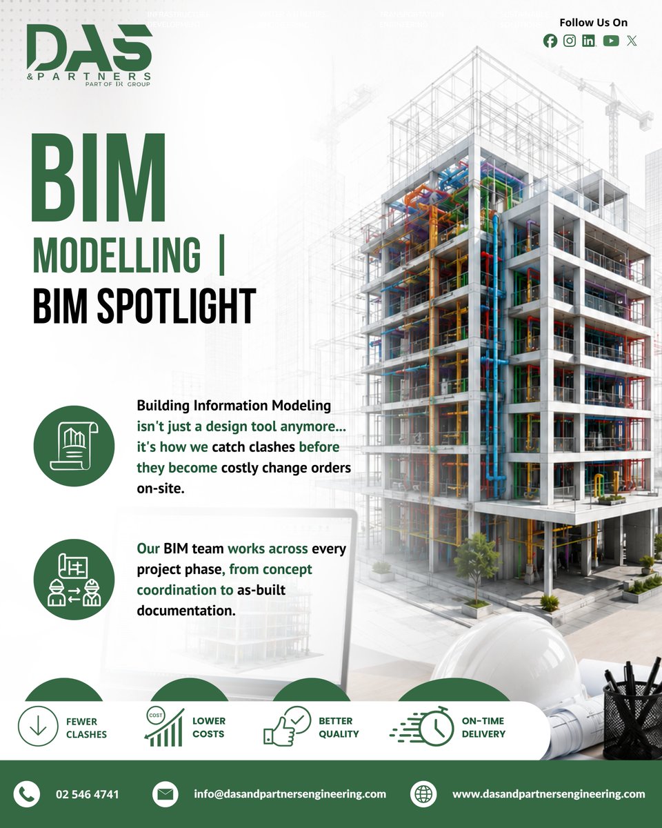 dasandpartners's tweet photo. BIM Modelling Spotlight | Building Information
#DASandPartners #EngineeringConsultancy #EngineeringExcellence #BIMCoordination #DigitaConstruction #ConstructionIndustry https://t.co/aSd1Arpvjx