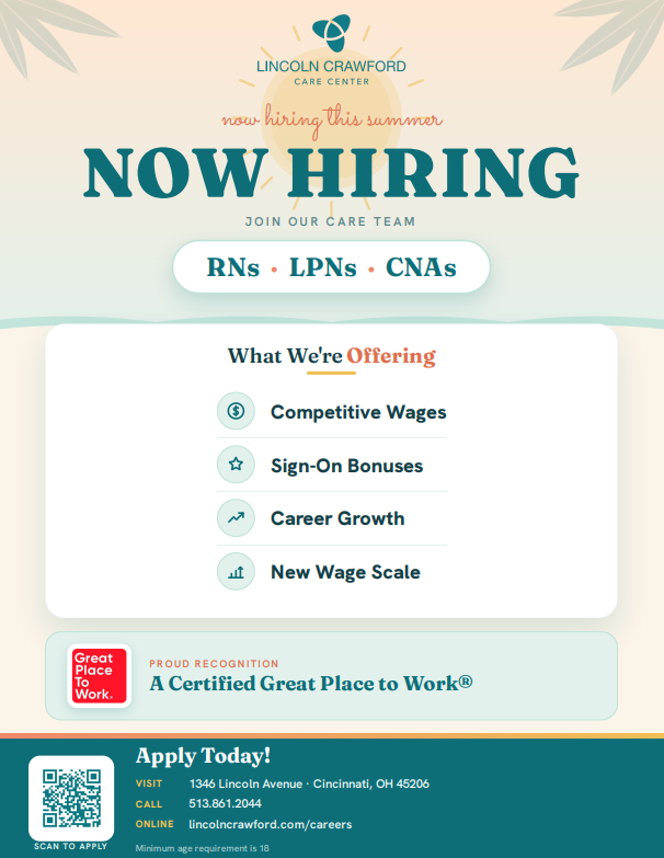 LincolnCrawfor7's tweet photo. 🌟 NOW HIRING at Lincoln Crawford Care Center! 🌟

We're hiring this summer and looking for compassionate, dedicated professionals to join our exceptional care team! If you're an RN, LPN, or CNA, now is the perfect opportunity to take the next step in your healthcare career. https://t.co/q7akpCLgeA