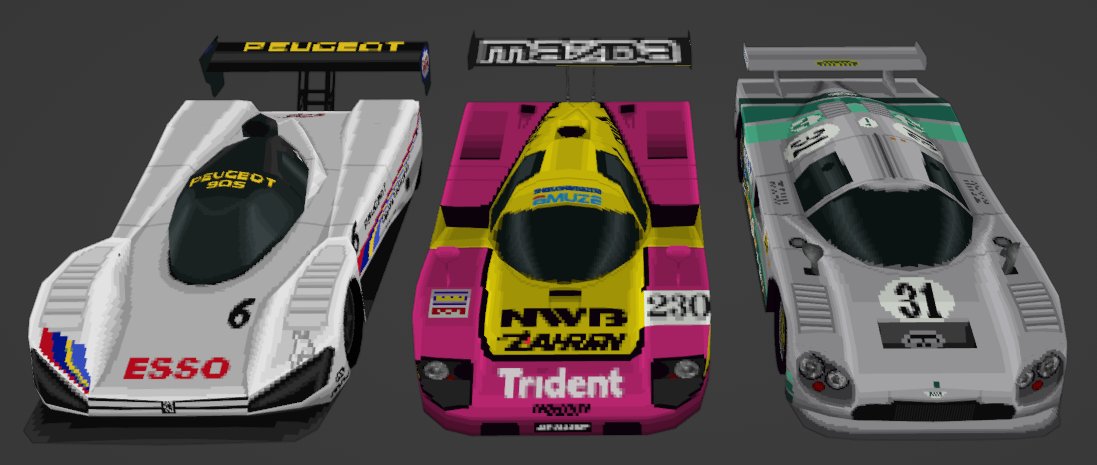 HWNathanJens's tweet photo. the Peugeot 905 felt a bit lonely in my blend files, so i remade the other 2 original A-Spec Group C cars, though since i am not part of that mod anymore they wont end up there https://t.co/P3s0sYM2au
