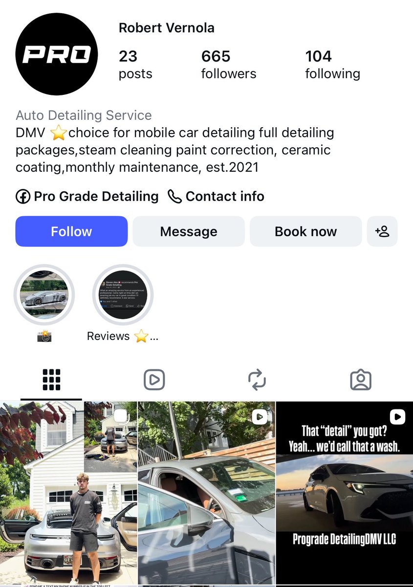 stopdontshoporg's tweet photo. Meet Robert Vernola.

Robert owns Prograde Detailing in the DC, Maryland, Virginia area. 

Robert proudly states on social media “F*ck the Zionist”. 

Customers beware. https://t.co/M4aolw4RW6