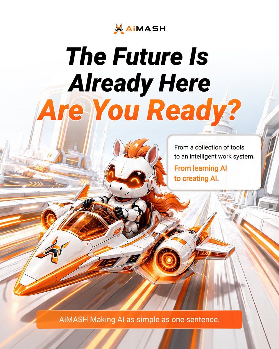 AiMASH_Official's tweet photo. The future won't wait for anyone. ⚡
AI is reshaping
 the way we work,
 build,
 and create.
The question isn't whether the future is coming.
It's whether you're ready for it. 🚀
#AiMASH #AI #AIAgent #ArtificialIntelligence #FutureTech #FutureIsNow https://t.co/U3Lhigir4c