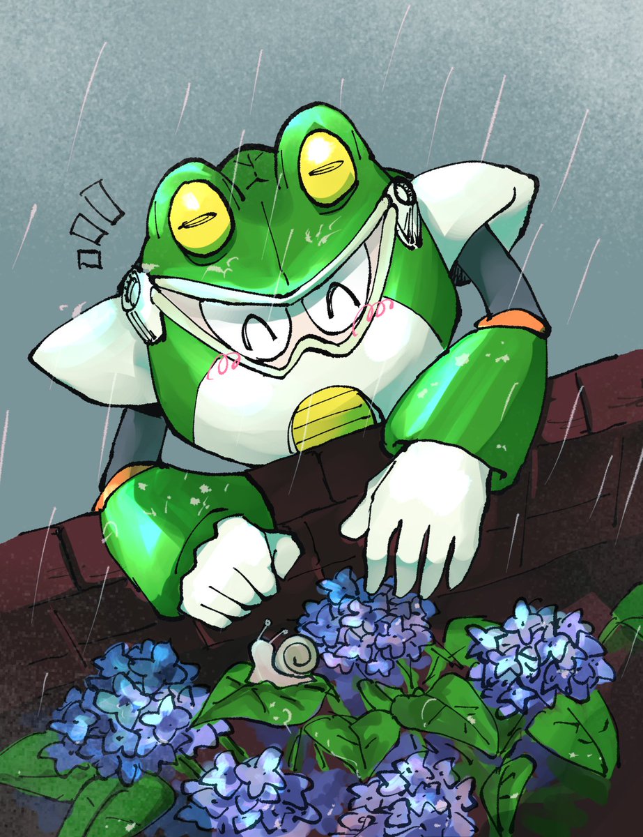 ara_srmc's tweet photo. 大遅刻ですが描きたかったので🐸
#本家ロックマン版深夜の真剣お絵描き60分一本勝負 https://t.co/dlbEfA7CYV