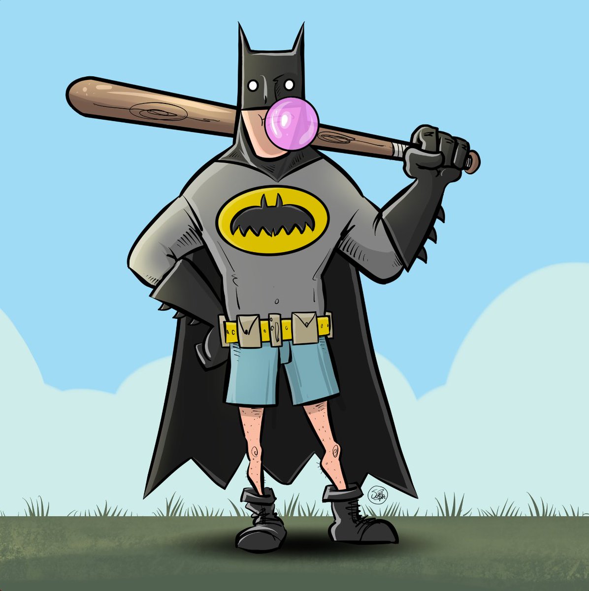 scottjohnson's tweet photo. Summer is here and Batman is ready. #art https://t.co/LOOudrk7xz