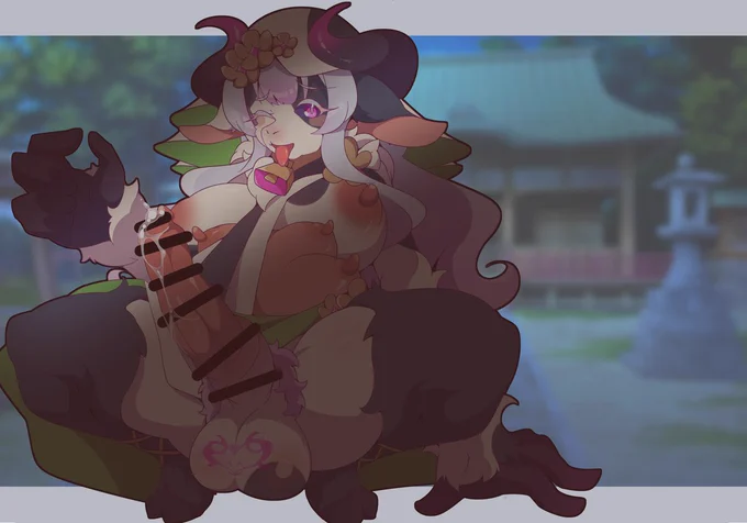 ウシモチーフの魔法少女さんは、かつての仲間であったウサギ妖魔に犯されながら、ぶっといふたなりチンポを持つ完全な牛の魔獣へと変わっていってしまうの……