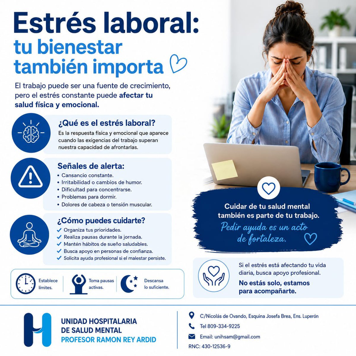 unihsam's tweet photo. 💼🩵 El trabajo puede ser una fuente de crecimiento y satisfacción, pero cuando las exigencias se vuelven constantes, también puede afectar nuestro bienestar emocional.

El estrés laboral no siempre se manifiesta de la misma manera. 💚🙌🏾 https://t.co/bM6POwrNvV
