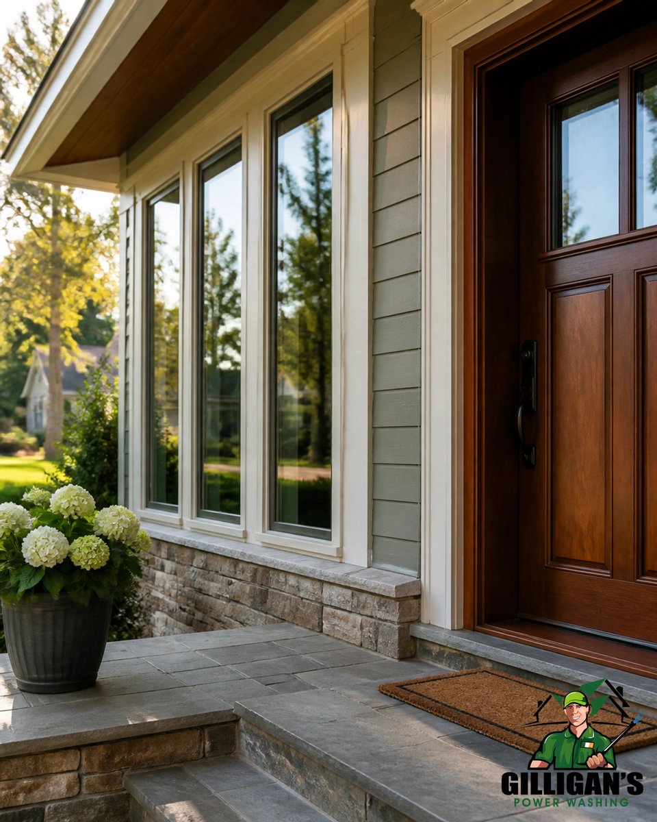 GilliganPower's tweet photo. Crystal clear views make all the difference. Our "Invisible Glass" standard ensures streak-free windows, spotless sills, and clean tracks for your Bergen County home. Experience the clarity you deserve. #WindowCleaning #TenaflyNJ #DemarestNJ #AlpineNJ https://t.co/N18gcVHt4F