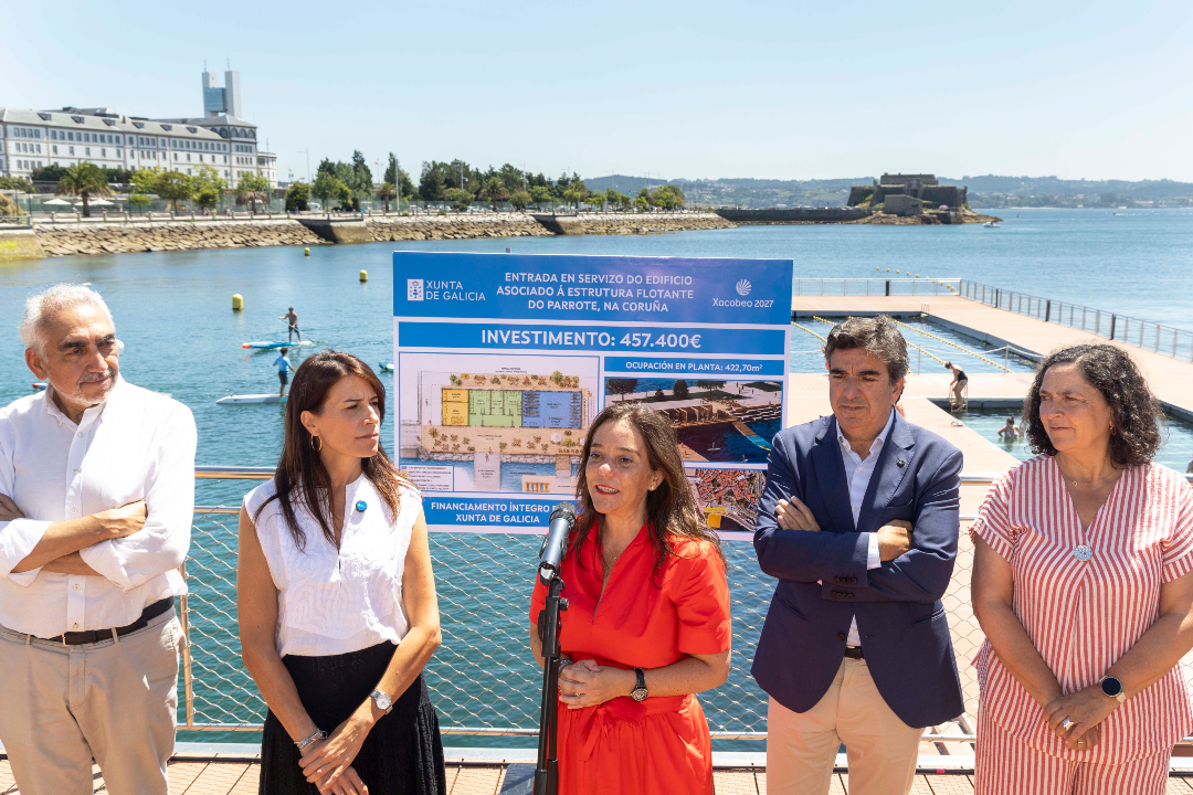 ConcelloCoruna's tweet photo. 🗣️ Inés Rey salienta a colaboración institucional na inauguración do novo edificio da Plataforma Náutica do Parrote

👉 O Concello faise cargo dos socorristas que durante o verán velarán pola seguridade nas instalacións

ℹ️ https://t.co/Qhq2PxwsjV https://t.co/57jcl4wlSz