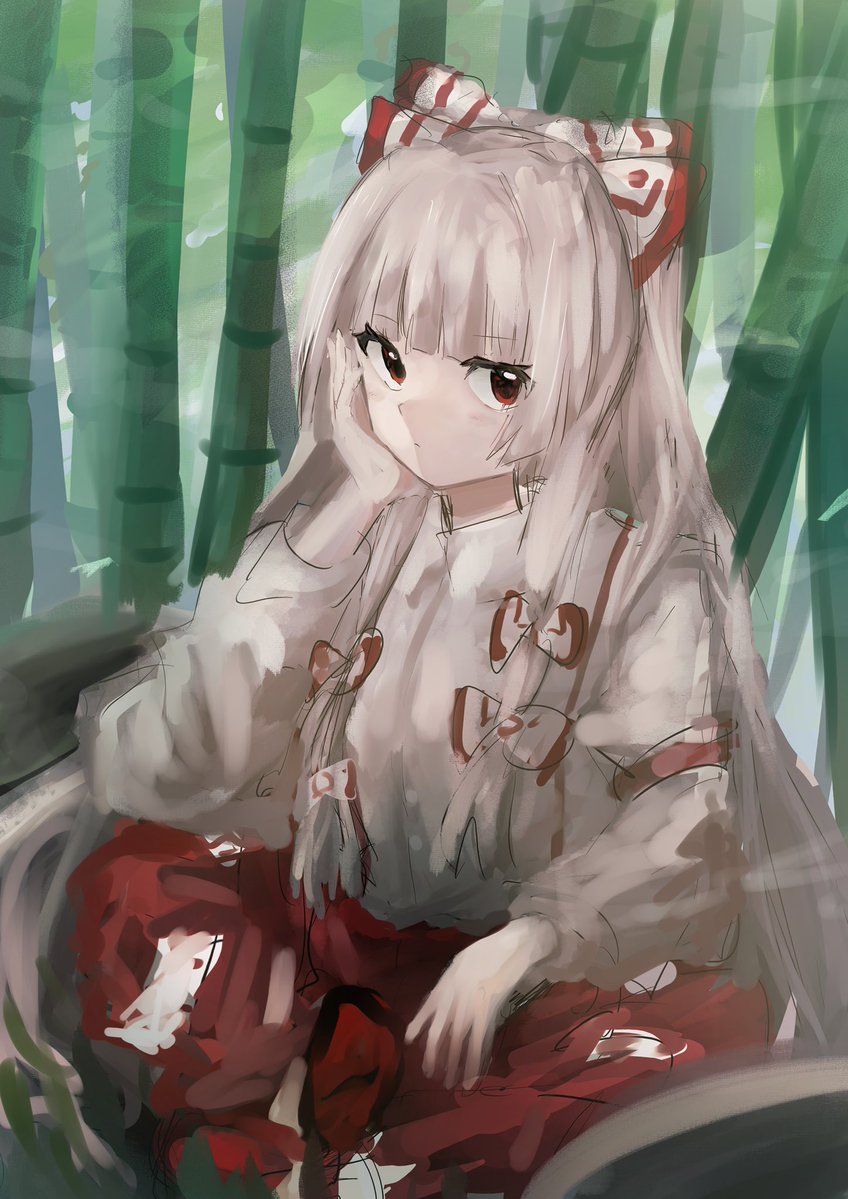 DEKAIINULOVE's tweet photo. #東方project もこたん https://t.co/s3hGCWNMRD