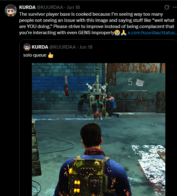 Letsgocaterpie's tweet photo. This is such a cringe thing to complain about. There's a coop challenge for the rift. People want coop points. If you wanna micromanage your teammates play in a swf instead of standing there taking screenshots to cry about them on twitter. God forbid people play for fun. https://t.co/xxcHwAXTgW