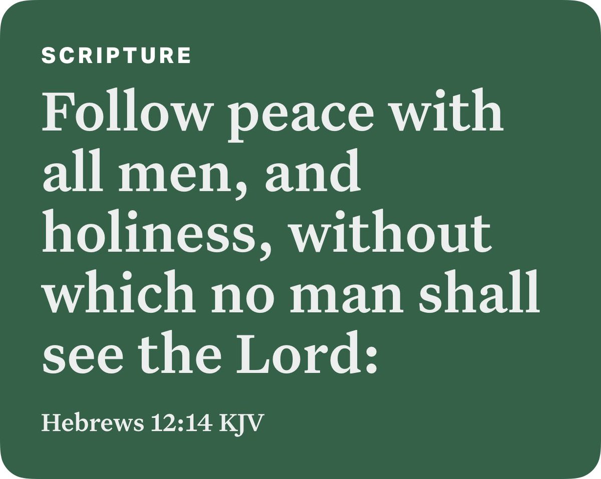 _no_____one____'s tweet photo. Hebrews 12:14 KJV https://t.co/h9wgNlq9ZX https://t.co/wWAGlRTEdZ