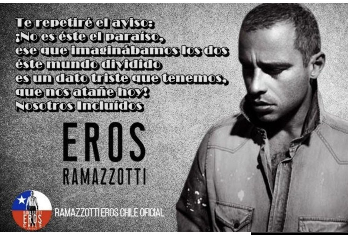 RamazzottiChile's tweet photo. 🎼 Buen viernes les deseamos amigos de @radiopaloma  🎶 escuchemos juntos la canción #NosotrosIncluidos 🎤 del gran cantautor italiano favorito de todos los tiempos @RamazzottiEros 🎧 https://t.co/BnQDQB0B9Z