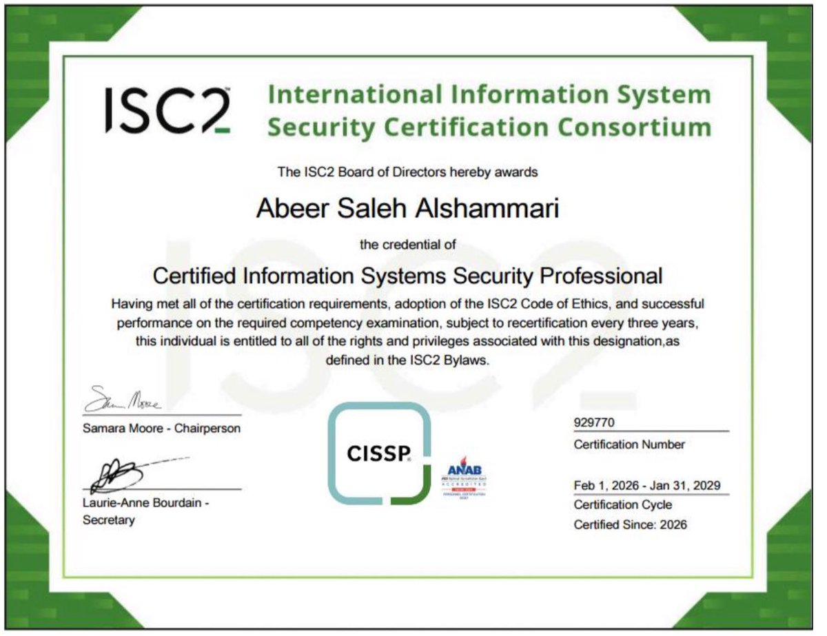 engineera209's tweet photo. #CISSP https://t.co/P2YReIv3Fx