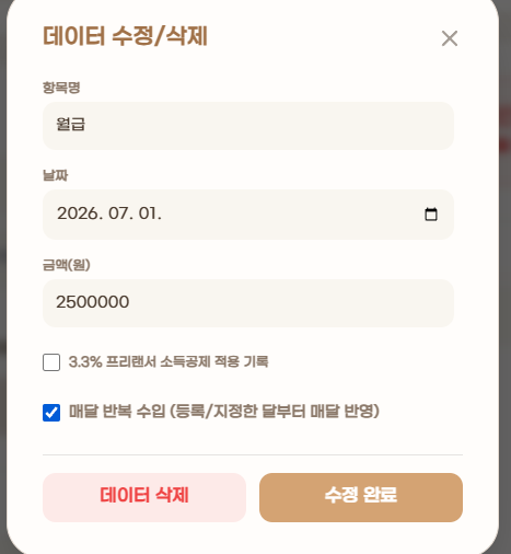 JESSS0C's tweet photo. [26.07.03] 

1⃣
- 자산 흐름 관리 : 수입 내역 추가 옵션 중 '매달 반복 수입' 
- 스마트 예산/지출 : 정기 구독 관리, 생활 공과금 옵션 '매달 자동 이월' 

위 두 가지 등록 기준이 과거에는 등록한 다음달부터 반영되던 것을 등록/지정한 달부터 매달 반영으로 변경 https://t.co/9ClaqiukcJ