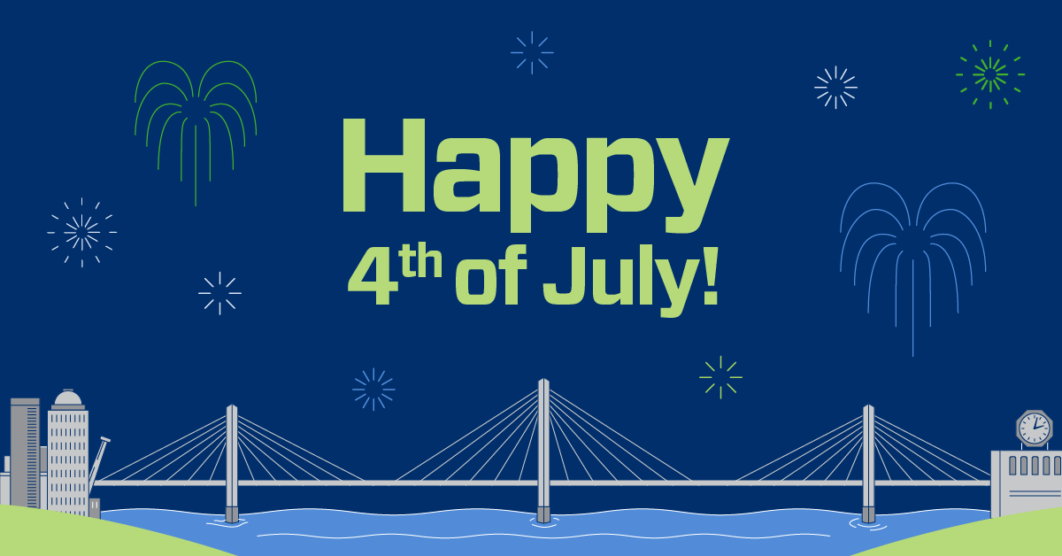 riverlinktolls's tweet photo. Happy Fourth of July (Eve) from RiverLink!

Wishing everyone a safe and enjoyable weekend. https://t.co/ojB9xXjjfz