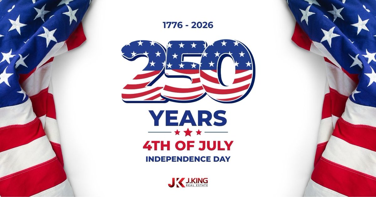 KingReal_Estate's tweet photo. Happy Independence day!

Today we celebrate freedom, community and a place we're proud to call home. Wishing everyone a safe and Happy 4th of July from all of us at J King Real Estate!

#july4th #1776 #IndependenceDay #columbiasc #merica #realestate https://t.co/S6CyH1W4zi
