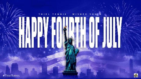 Thiel_TEN's tweet photo. Happy 250th birthday, America!!! 🇺🇸 🎉
Hey Class of 2027 Thiel Tennis recruits, applications are also now being accepted.
🔗 https://t.co/En45vb52Gy https://t.co/ejm3jAO7uD