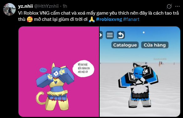 nooblar49433's tweet photo. Roblox VNG's update so diabolical that the collective community decided to do this :sob: #RobloxVNG https://t.co/dJnnmnssks